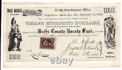 Document 1864 Fonds de prime d'enrôlement de la guerre civile du comté de Bucks en Pennsylvanie 1864 #2