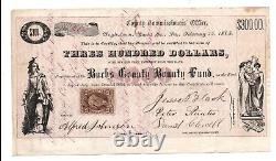 Document 1865 Guerre civile Comté de Bucks Pennsylvanie Fonds de prime d'enrôlement 1865 #3