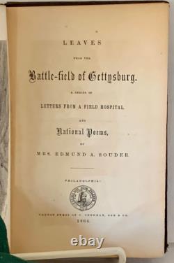 Feuilles du champ de bataille de Gettysburg : Une série de lettres d'un champ