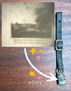 Fob de balle de guerre civile Stanhope antique avec photo de Peep HighWater Mark Monument PA Rare