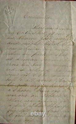 Guerre Civile : Lettre d'un soldat du 11ème Vermont à Fort Stevens en 1863, Humour et Blessure par Balle