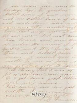 Guerre civile / Réponse du soldat confédéré du 1er février 1862 à M. E. Ward de Rock Island