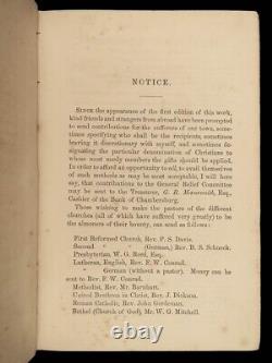 Guerre civile de 1864: Incendie de Chambersburg - Carte du général confédéré McCausland de la CSA