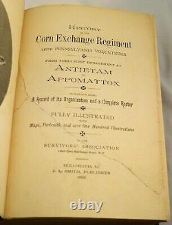 HISTOIRE DES VOLONTAIRES DE PENNSYLVANIE DU 118e RÉGIMENT 1888 1ère Édition. Guerre Civile Militaire