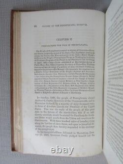 HISTOIRE DU CORPS DE RESERVE DE PENNSYLVANIE par J R Sypher 1865 Elias Barr Cuir
