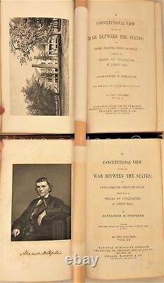 Histoire de la guerre civile antique de 1868: Vue constitutionnelle de la guerre entre les états, complète en 2 volumes