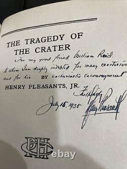 LA TRAGÉDIE DU CRATÈRE Signé par Henry Pleasants HB DJ 1ère GUERRE CIVILE DE PA