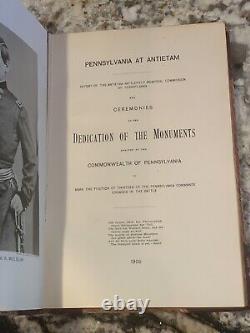 La belle Pennsylvanie à la dédicace des monuments d'Antietam avec carte ! 1906