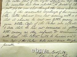 La lettre de passage des postes ennemis de la guerre civile au fort Stedman à Petersburg, en Virginie.