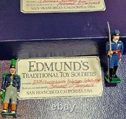 Les soldats de jouet de l'infanterie de Pennsylvanie d'Edmund, ensembles MIB Cavalry Vintage de la guerre civile