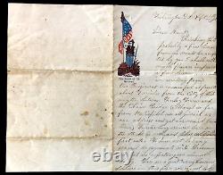 Lettre de la guerre civile du Caporal G. W. Holmes, 7ème Réserve de Pennsylvanie