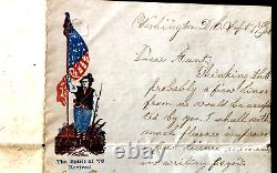 Lettre de la guerre civile du Caporal G. W. Holmes, 7ème Réserve de Pennsylvanie