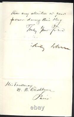 Lettre signée par Reverdy Johnson, avocat de renom, à Dred Scott et Mary Surratt
