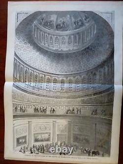 Lincoln à Independence Hall PA Harper's Civil War newspaper 1861 numéro complet