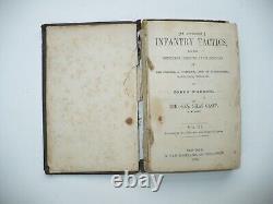Livres de la guerre civile de 1862 : Tactiques d'infanterie par Silas Casey, appartenant à un soldat de Pennsylvanie