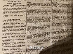Lot de journaux de la guerre civile 1863 Invasion de la Pennsylvanie Carlisle Gettysburg