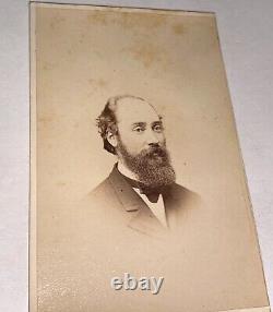 Rare Antique American Civil War Era Beer Brewer Wilson Abbott! Signed CDV Photo   <br/>			<br/>Rareté Antique Bière Brasseur de l'Ère de la Guerre Civile Américaine Wilson Abbott ! Photo CDV Signée