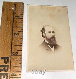 Rare Antique American Civil War Era Beer Brewer Wilson Abbott! Signed CDV Photo<br/>

<br/>
Rareté Antique Bière Brasseur de l'Ère de la Guerre Civile Américaine Wilson Abbott ! Photo CDV Signée