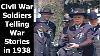 Soldats De La Guerre Civile Racontant Des Histoires De Guerre Lors De La Réunion Des Vétérans De 1938 à Gettysburg En Pennsylvanie