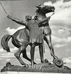 Statue de la guerre civile générale Horse Walker Evans 1936 Vicksburg PA Photo Art 11x14